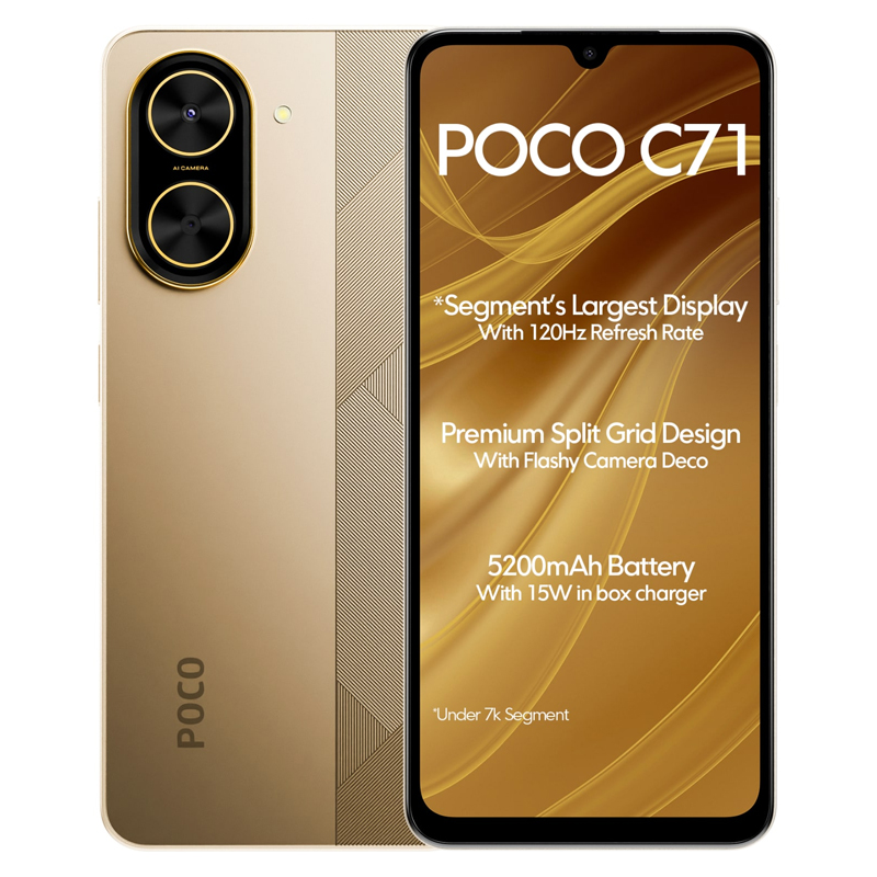 گوشی شیائومی پوکو C71 ظرفیت 128GB رم 6GB